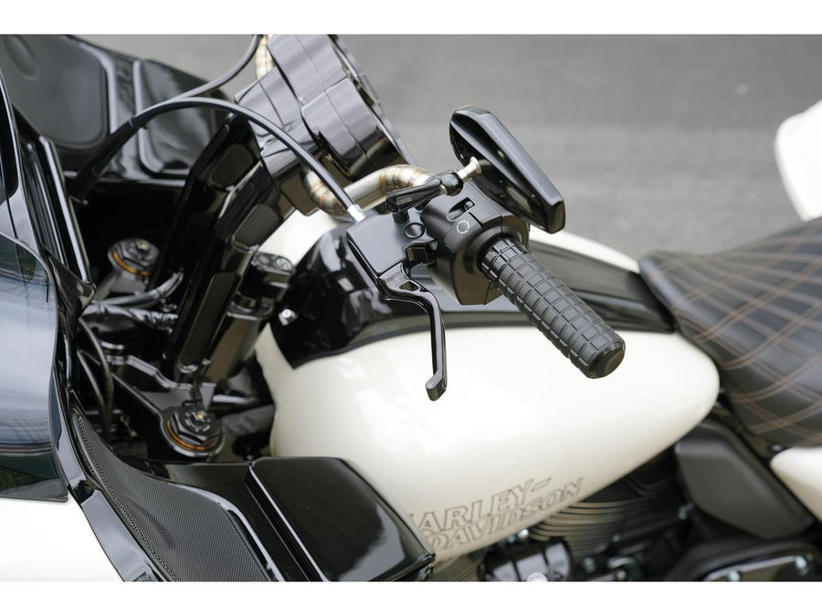 Harley Davidson Touring [2021-2024]-Method hand lever black anodized cable coupling