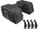 Harley Davidson Softail [2000-2017] -ROUTE 1 Road Trip Saddlebags Black-1