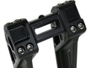 Harley Davidson Sportster [1985-2020] – 8" Universal Fastback Risers Schwarz Eloxiert-2