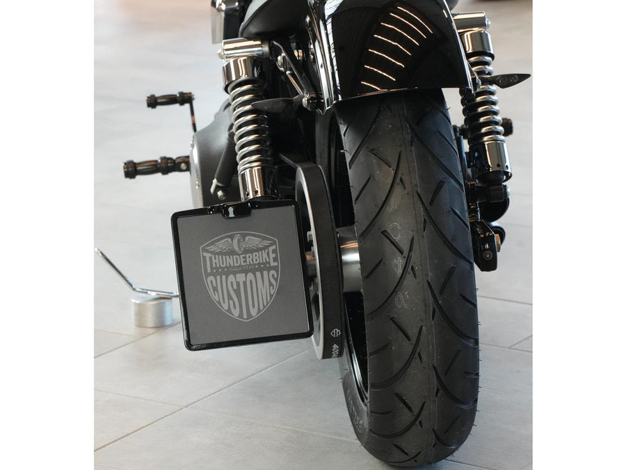 Harley Davidson Dyna [2008-2017]-Porta di targa di dimensioni medium per gruppo laterale