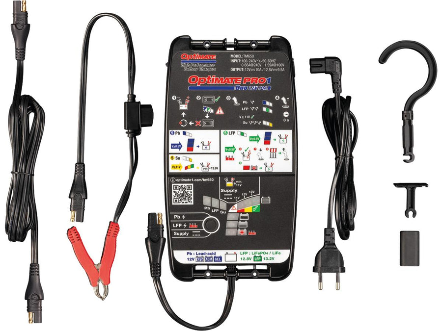 Caricatore della batteria Duo Harley Davidson-Pro-1, tester, alimentatore