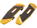 Harley Davidson Touring [1985-2025]-Speedliner driver's footrest gold anodized-1