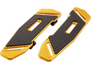 Harley Davidson Touring [1985-2025]-Speedliner driver's footrest gold anodized-4