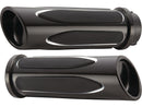 Harley Davidson Sportster [1976-2020] – Deep Cut Komfortgriffe Schwarz Eloxiert 1"-3