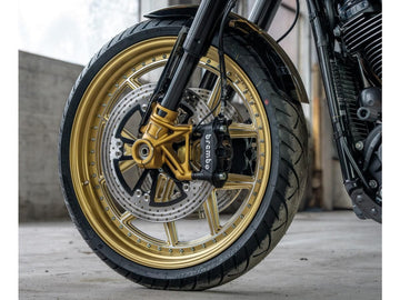 Harley Davidson Dyna [2000-2017] -Round 340 mm Disco di freno galleggiante Black