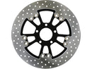 Harley Davidson Dyna [2000-2017] -Round 340 mm Disco di freno galleggiante Black-2