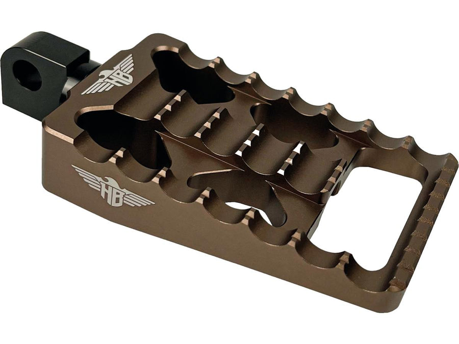 Harley Davidson Sportster [1991-2020] – MX V1 Fußrasten Bronze Eloxiert