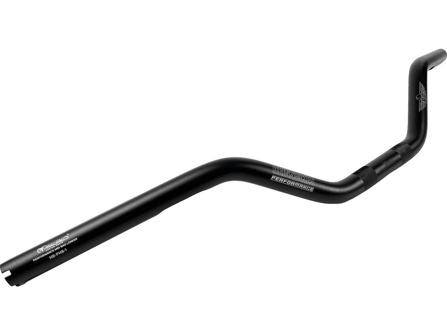 Harley Davidson-Performance Club-Style Moto mid bar aluminum handlebar 3-hole black black