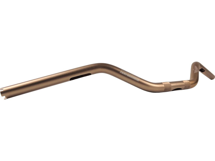 Harley Davidson-Performance Club-Style Moto mid bar aluminum handlebar 3-hole bronze