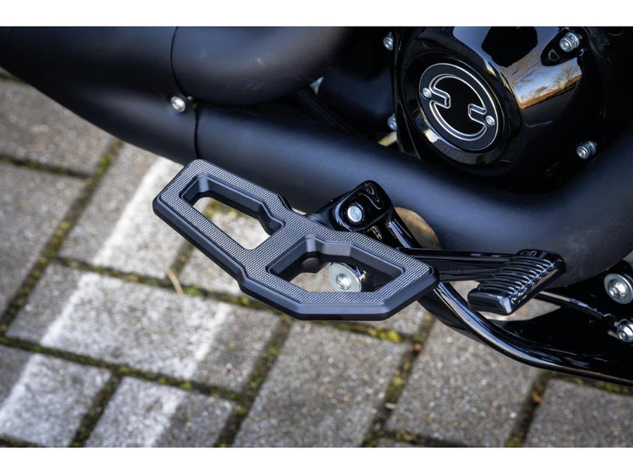 Harley Davidson Softail [2018-2025] -Mini Free Board Repotrest Set Black Satin