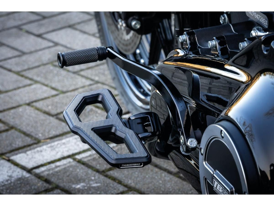 Harley Davidson Softail [2018-2025] -Mini Free Board Repotrest Set Black Satin