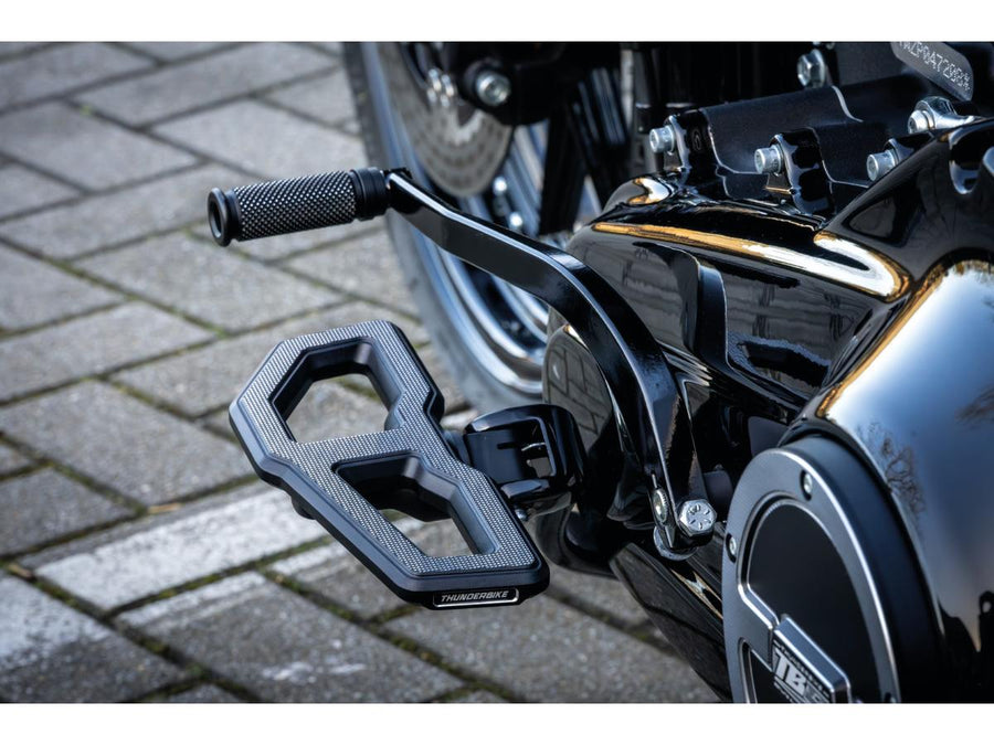 Harley Davidson Softail [2018-2025] -Mini Free Board Repotrest Set Black Satin