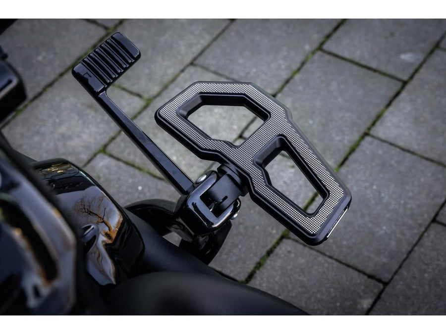 Harley Davidson Softail [2018-2025] -Mini Free Board Repotrest Set Black Satin
