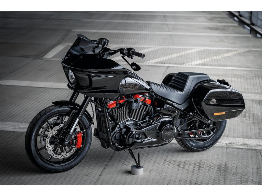 Harley Davidson Softail [2018-2025] -Mini Free Board Repotrest Set Black Satin