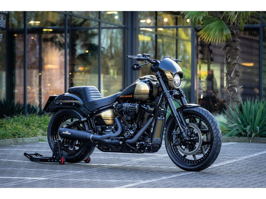 Harley Davidson Softail [2018-2025] -Mini Free Board Repotrest Set Black Satin