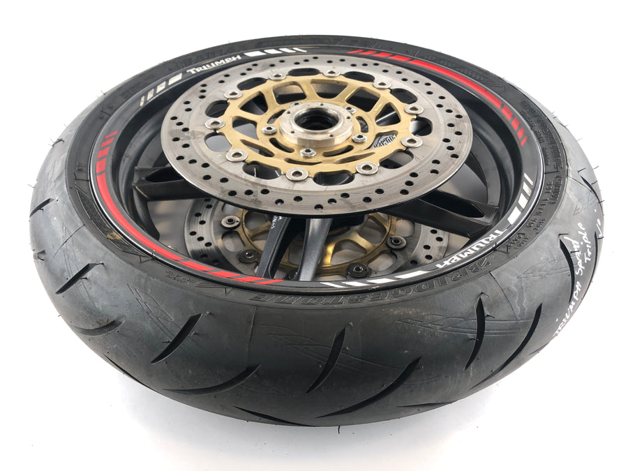 Triumph Speed ​​​​Triple 1050 515NJ [2005] - Jante de roue avant avec disque de frein et pneu