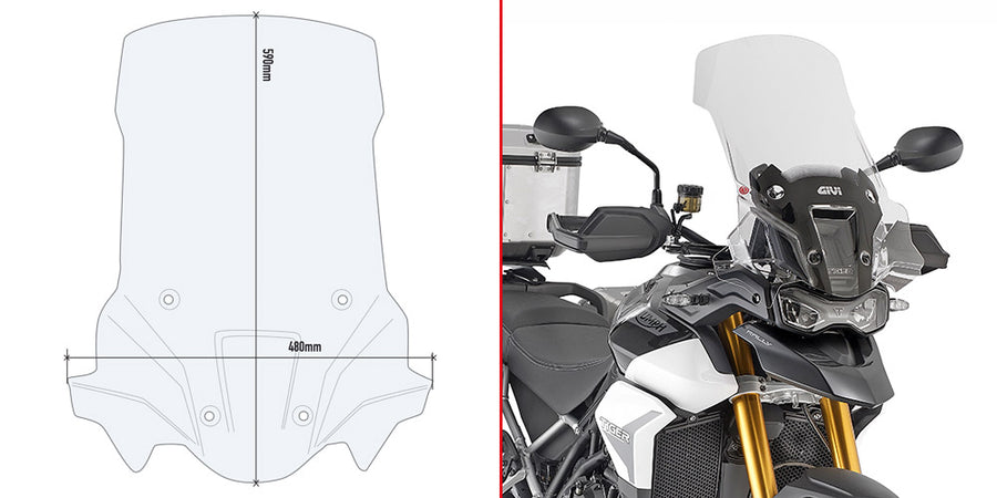 TRIUMPH TIGER 900 [2020-2022] - Windshield for Tiger 900 Rally