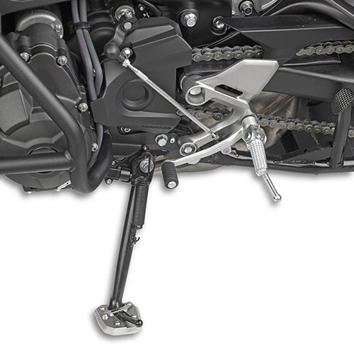 Yamaha XSR 900 [GIVI] - Fuß-Verbreiterung aus Aluminium und Edelstahl für den Original Seitenständer