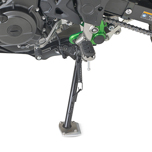 Kawasaki KLE 500 / KLE 500 SE [GIVI] - Fuß-Verbreiterung aus Aluminium und Edelstahl für den Original Seitenständer