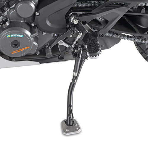 KTM Adventure 790 [GIVI] - Fuß-Verbreiterung aus Aluminium und Edelstahl für den Original Seitenständer