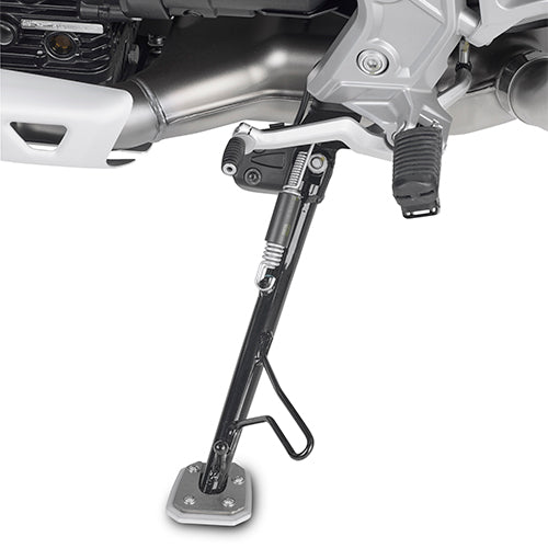 Moto Guzzi V85 TT [GIVI] - Fuß-Verbreiterung aus Aluminium und Edelstahl für den Original Seitenständer nur für Bj