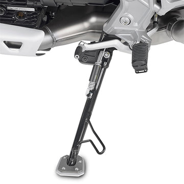 Moto Guzzi V85 TT [GIVI] - Fuß-Verbreiterung aus Aluminium und Edelstahl für den Original Seitenständer nur für Bj