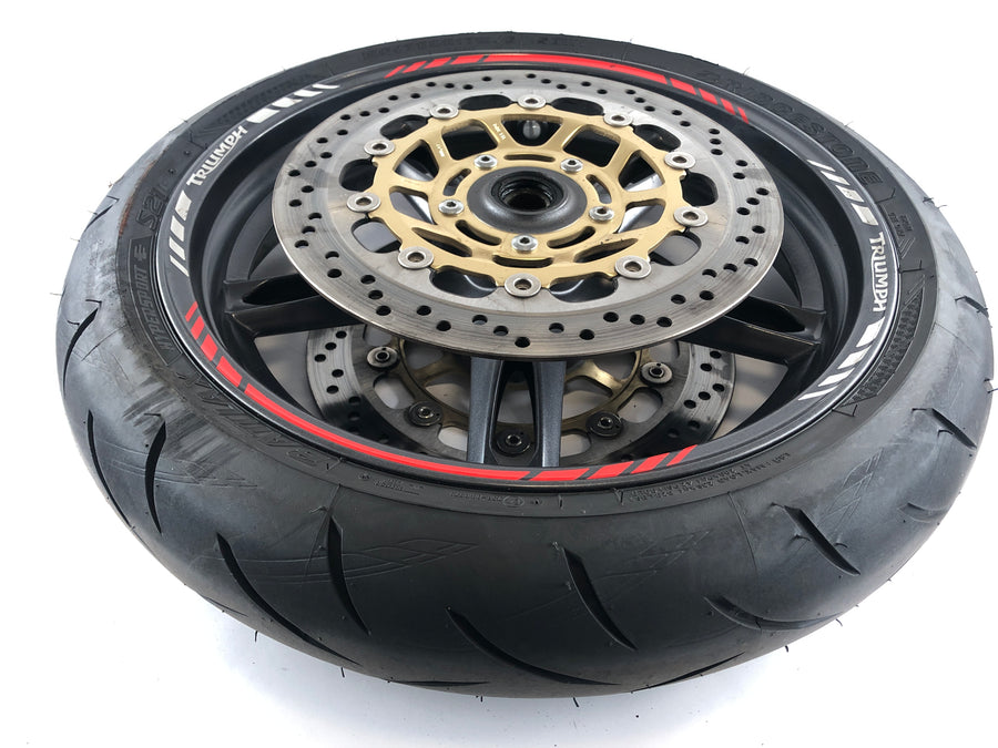 Triumph Speed ​​​​Triple 1050 515NJ [2005] - Jante de roue avant avec disque de frein et pneu