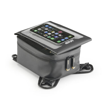 [GIVI] – GRAVEL-T - Borsa da serbatoio impermeabile nera – volume 3 litri, con cinghie
