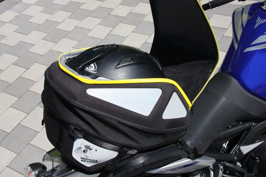 Hecktasche [Hepco & Becker] - Royster Rearbag Hecktasche mit Gurtbefestigung - schwarz/grau – Sportrack