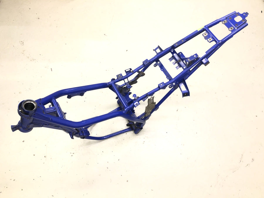 Yamaha WR 125 R DE07 [2009] - Rahmen Hauptrahmen Chassis mit Fahrzeugschein kleine Delle vorhanden