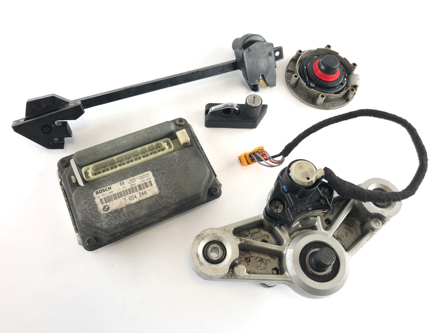 BMW R 1150 GS [2000] - Schlosssatz mit Gabelbrücke oben und Steuergerät