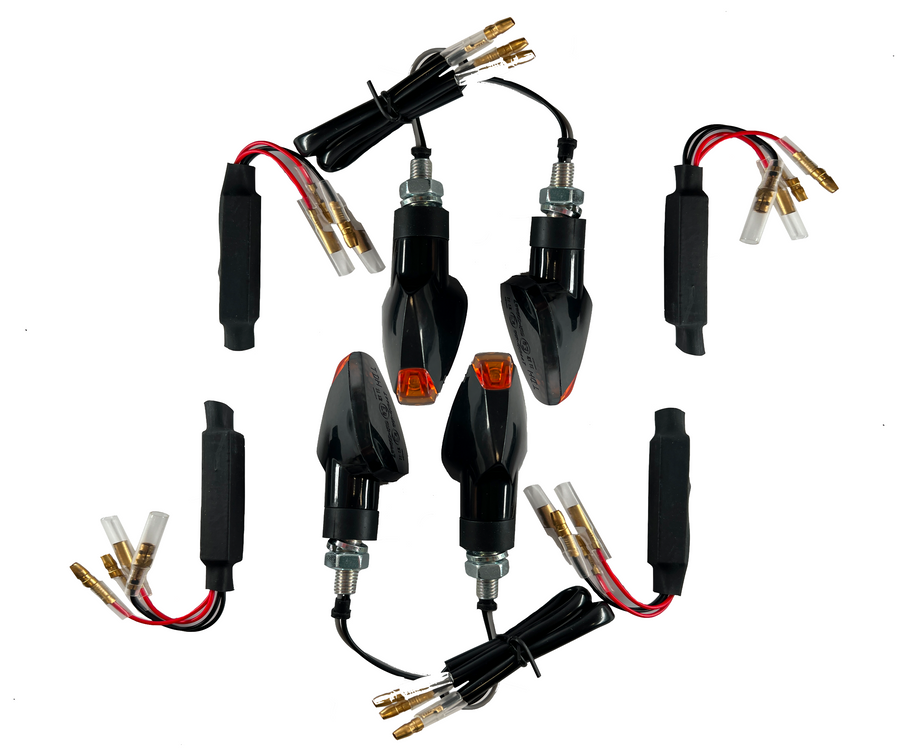 4 Resistenze nere del segnale di svolta a LED [marchio e -test] - Kawasaki KX KMX 125 250