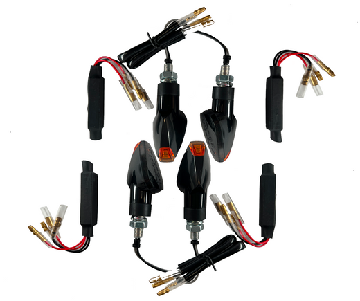4 LED Indicators Black Resistors [E-Mark] - Ducati Multistrada 821 1000 1100 V2 V4
