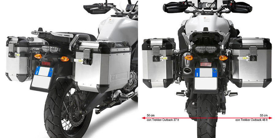 Yamaha XT 1200 ZE Super Ténéré [GIVI] - Stahlrohr-Seitenkofferträger für Trekker Outback MONOKEY® CAM-SIDE Koffer