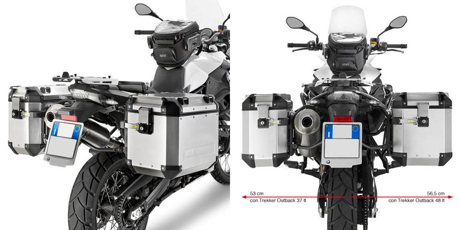 BMW F 650 GS / F 800 GS [GIVI] - Stahlrohr-Seitenkofferträger für Trekker Outback MONOKEY® CAM-SIDE Koffer Durchmesser