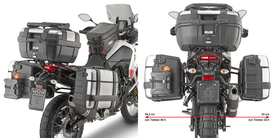 Yamaha Ténéré 700 [GIVI] - Seitenkofferträger PL ONE-FIT für die Konfiguration von MONOKEY® Seitenkoffern oder Taschen