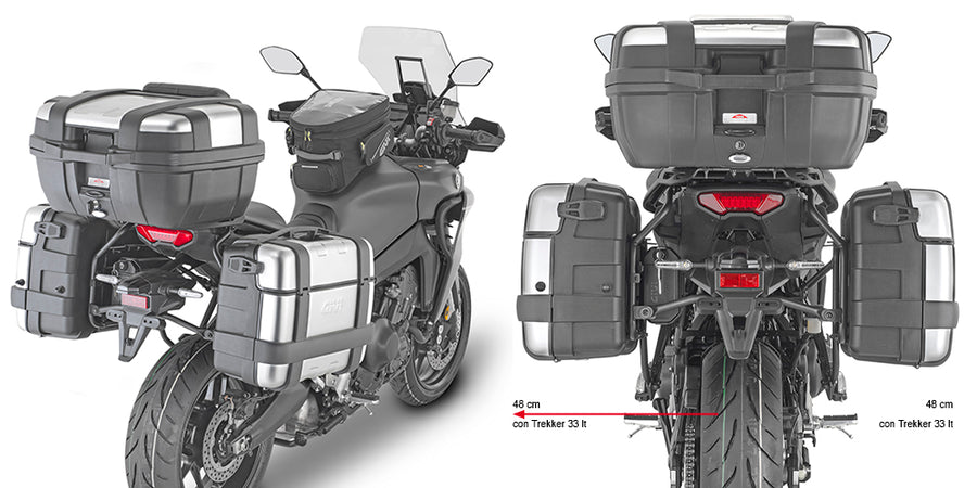 Yamaha Tracer 9 / Tracer 9 GT / Tracer 9 GT+ [GIVI] - Seitenkofferträger PL ONE-FIT für die Konfiguration von MONOKEY®