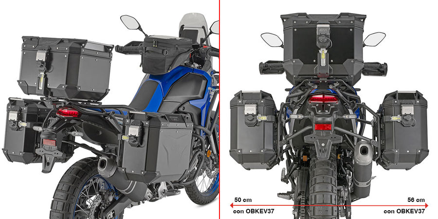 Yamaha Ténéré 700 [GIVI] - Stahlrohr-Seitenkofferträger PL ONE-FIT für die Trekker Outback MONOKEY®