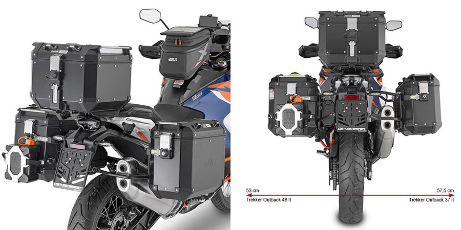 KTM Super Adventure S / 1390 Super Adventure S Evo 1390 [GIVI] - Stahlrohr-Seitenkofferträger PL ONE-FIT für die Trekker