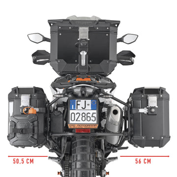 KTM Adventure 890 [GIVI] - Stahlrohr-Seitenkofferträger PL ONE-FIT für die Trekker Outback MONOKEY®
