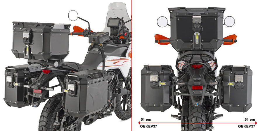 KTM 390 Adventure R [2025–2026] – Stahlrohr-Seitenkofferträger PL ONE-FIT Cam-Side