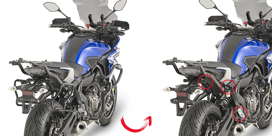 Yamaha Tracer 7 GT [2020–2024] – Abnehmbarer Seitenkofferträger für V35