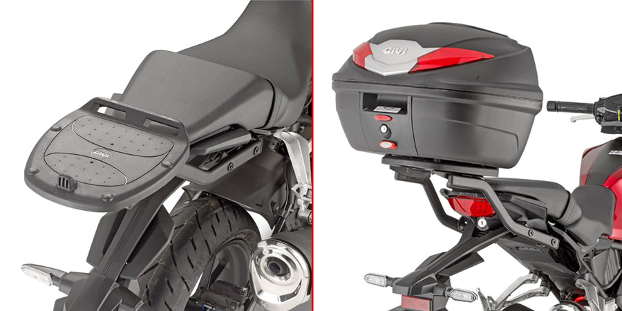 Honda CB 300 R [GIVI] - Topcase Träger für MONOLOCK® Koffer benutzen Sie die im Koffer mitgelieferte MONOLOCK® Platte