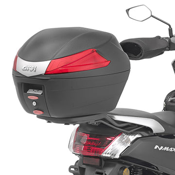 Yamaha N-Max 125-155 [GIVI] - Portabauletto per valigie MONOLOCK®, utilizzare la MONOLOCK® fornita nella valigia