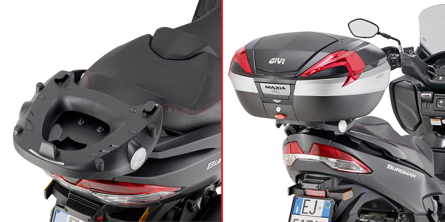 Suzuki Burgman 400 [GIVI] - Topcase Träger für MONOKEY® oder MONOLOCK® Koffer zu montieren mit der MONOKEY® Platte M5