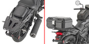 Kawasaki Eliminator 500 [GIVI] - Top case carrier for MONOKEY® or MONOLOCK® cases to be mounted with the MONOKEY® plate