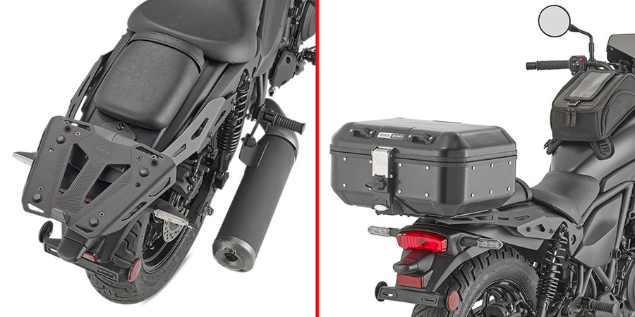 Kawasaki Eliminator 500 [GIVI] - Topcase Träger für MONOKEY® oder MONOLOCK® Koffer zu montieren mit der MONOKEY® Platte
