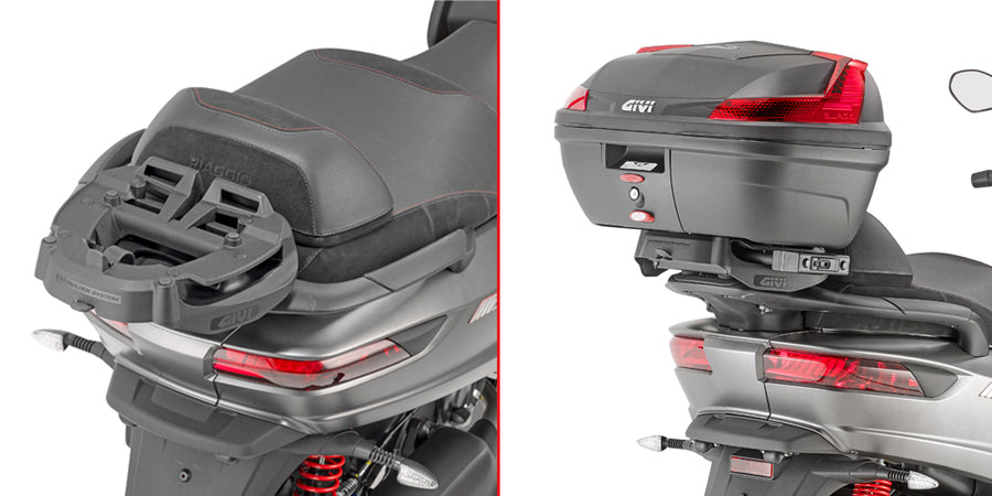 Piaggio MP3 350-400-500 Sport / Business [GIVI] - Portabauletto per valigie MONOKEY® o MONOLOCK® da montare con il