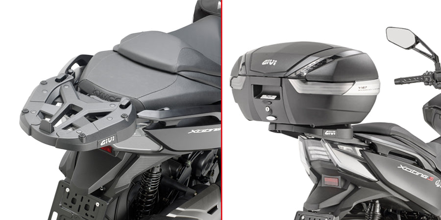 Kymco Xciting S 400 i TCS [GIVI] - Topcase Träger für MONOKEY® oder MONOLOCK® Koffer zu montieren mit der MONOKEY®