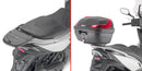 Kymco Agility 300-350 R16 [GIVI] - Support top case pour valises MONOLOCK® utiliser celui fourni dans la valise